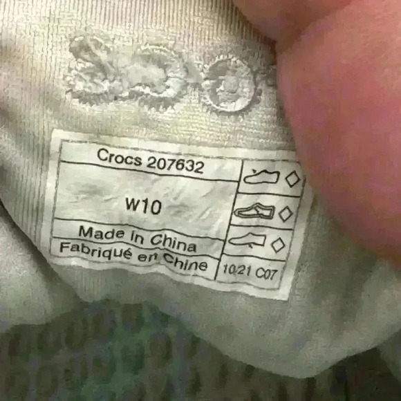 Crocs Women's LiteRide 360 Marbled Pacer - Pearl White/Gray/Aqua - Size 10 - Picture 10 of 10